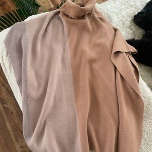 Tan Poncho Sweater NWT
